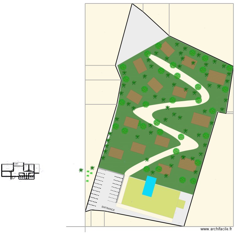 REBERO RESORT 5. Plan de 32 pièces et 3947 m2