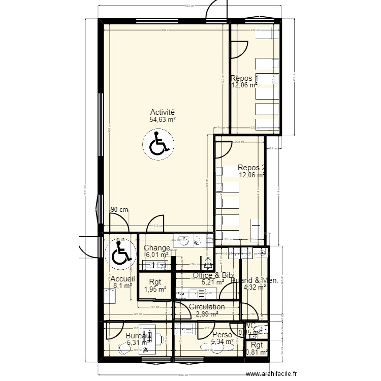 B91U2AC projet V2_Proj 1. Plan de 0 pièce et 0 m2