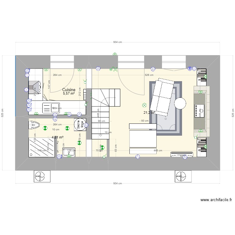 Petite-Maison-Pompidou-RDC. Plan de 0 pièce et 0 m2