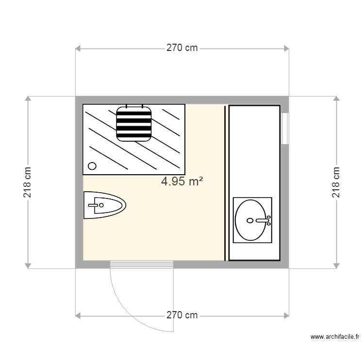 CHOMETTE sdb. Plan de 0 pièce et 0 m2