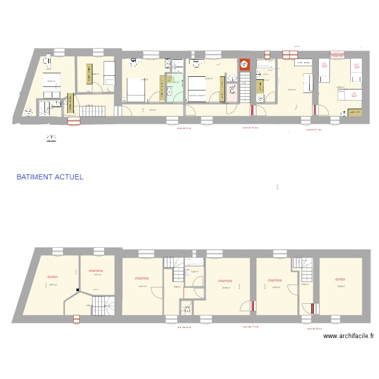 1 ETAGE 21 04 complet nouv esc julien. Plan de 0 pièce et 0 m2