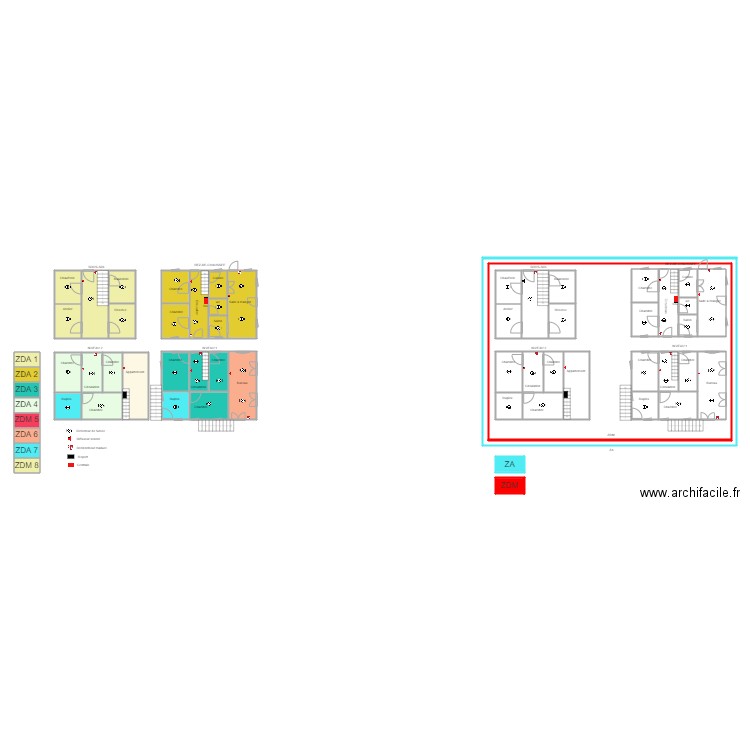 Montvilliers. Plan de 60 pièces et 766 m2