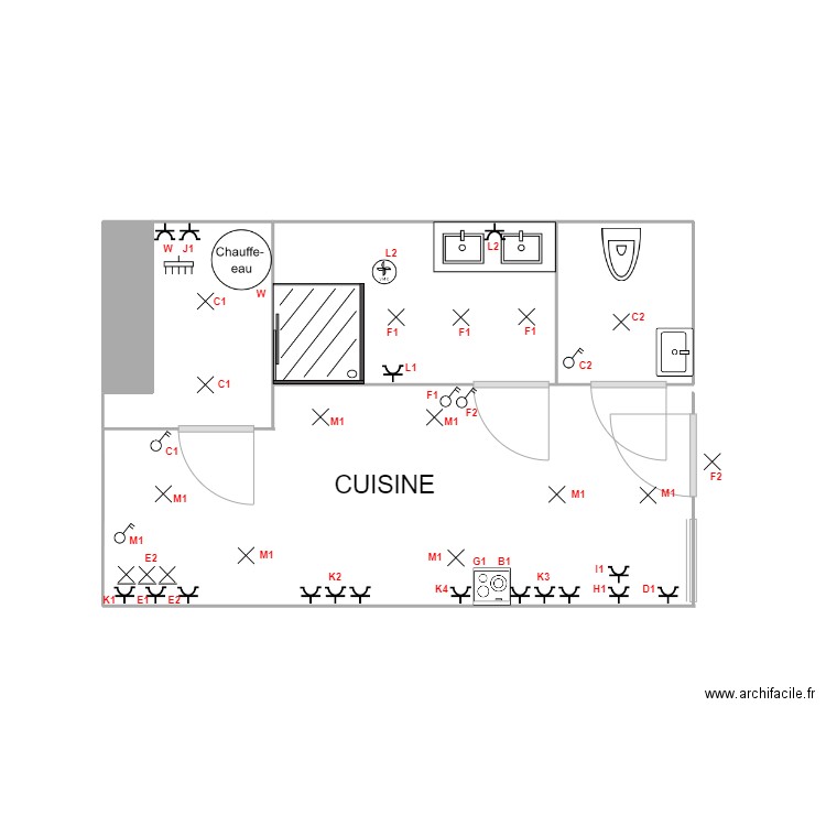 cuisine pro 2.5. Plan de 0 pièce et 0 m2