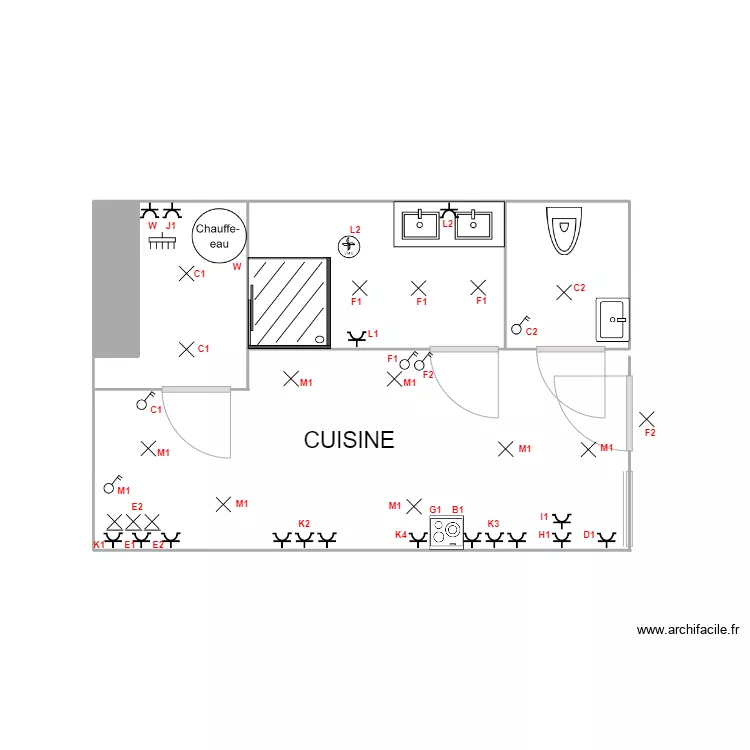 cuisine pro 2.5. Plan de 