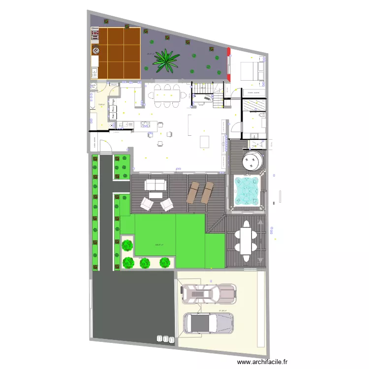MAISON AURAY jardin. Plan de MAISON AURAY jardin. Plan de