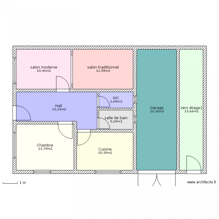 maison marocaine. Plan de 0 pièce et 0 m2