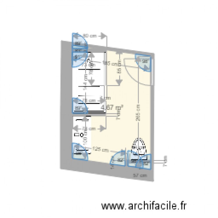 sdb plan m. Plan de 0 pièce et 0 m2