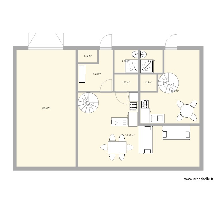 plan de maison taille moyenne 3. Plan de 0 pièce et 0 m2