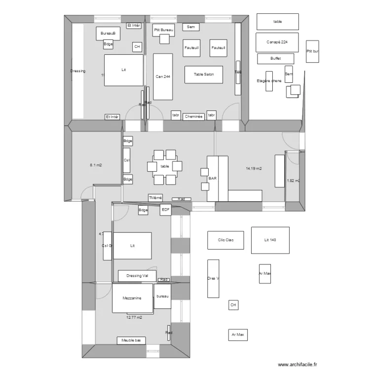 Notre appart 6 122. Plan de Notre appart 6 122. Plan de