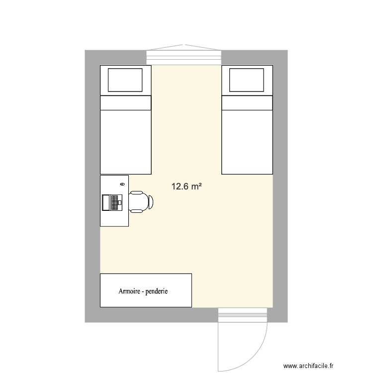Chambre Garçons Plan 1. Plan de 0 pièce et 0 m2