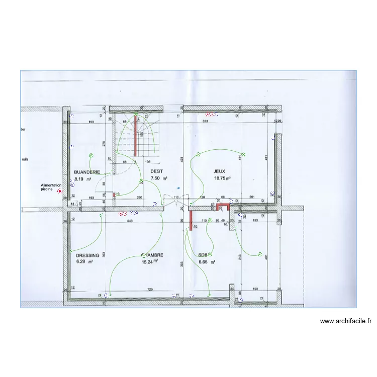 Verrières RDJ. Plan de Verrières RDJ. Plan de