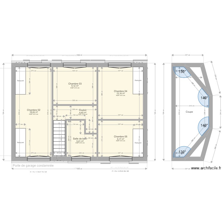 ML23005237 BUSSI. Plan de 18 pièces et 208 m2