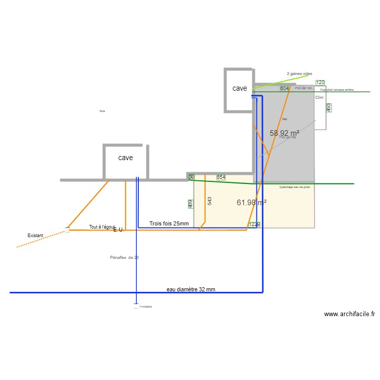 désactivé  terrassement. Plan de 0 pièce et 0 m2