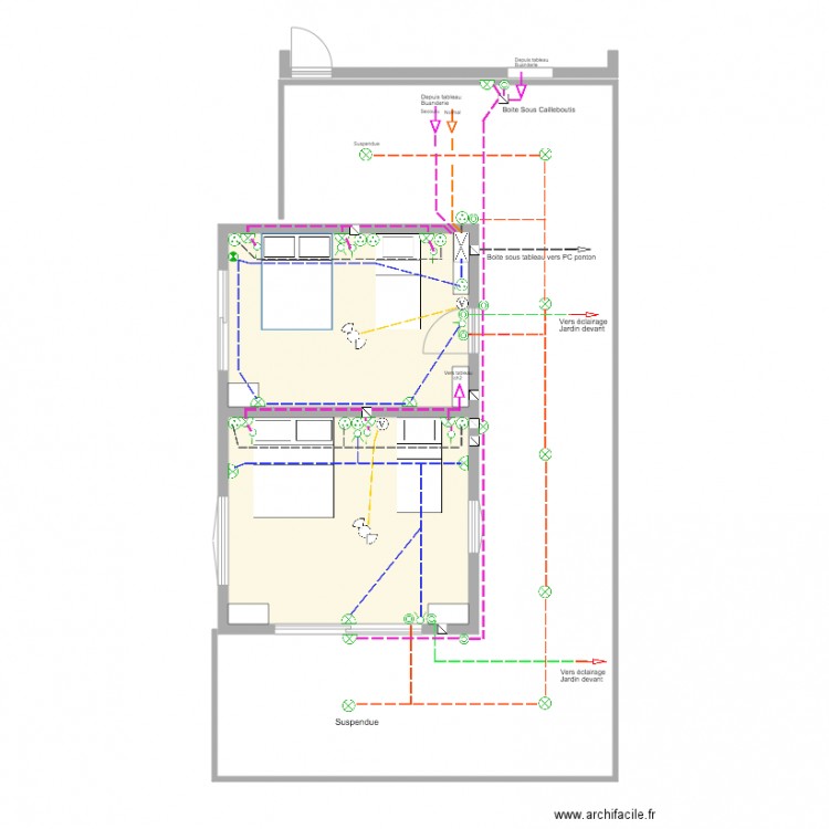 Bungalow Ch et Varangue Elec. Plan de 0 pièce et 0 m2