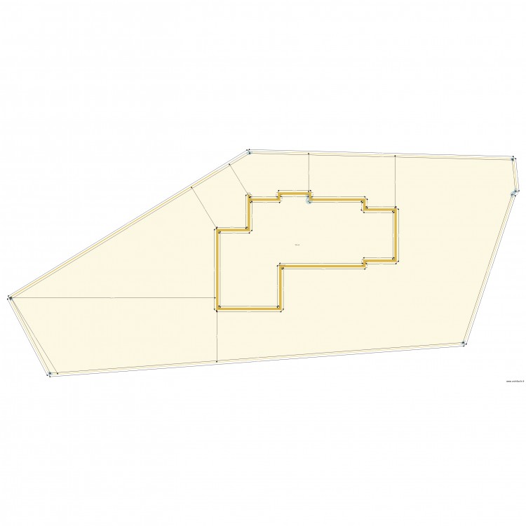 cadastre et implantation maison. Plan de 0 pièce et 0 m2