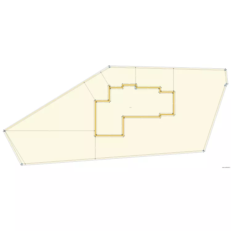 cadastre et implantation maison. Plan de 