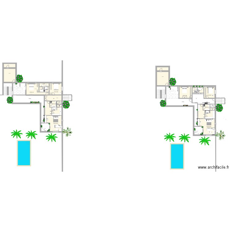 Extension Villa Baboucha . Plan de 0 pièce et 0 m2