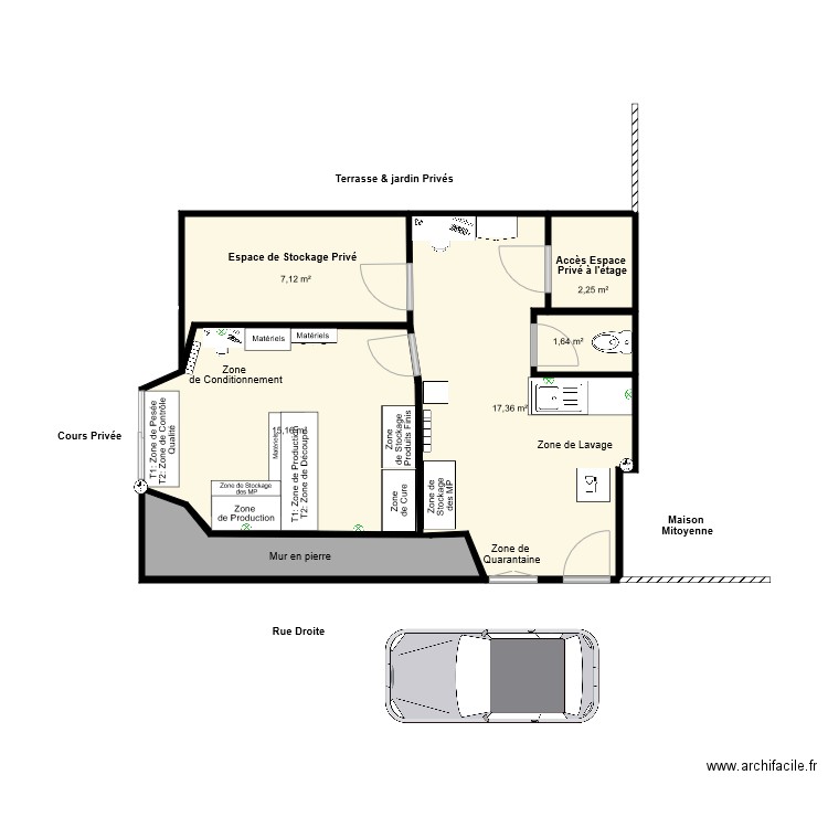 Savonnerie Des 2 Gredins. Plan de 0 pièce et 0 m2