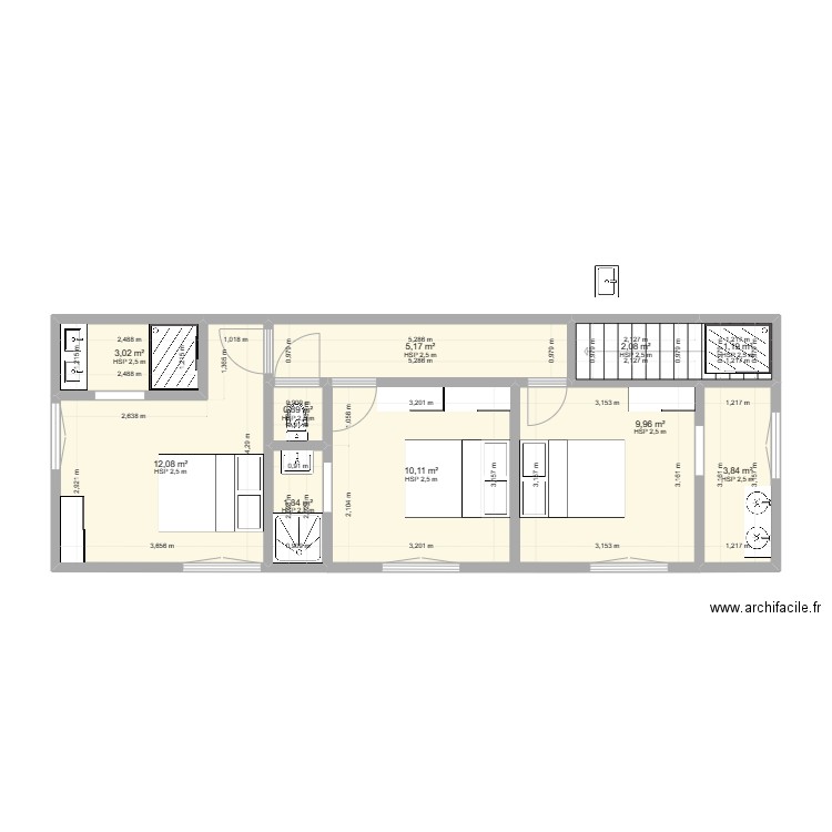 11 Berthoud Annexe 1 PremierV3. Plan de 10 pièces et 50 m2