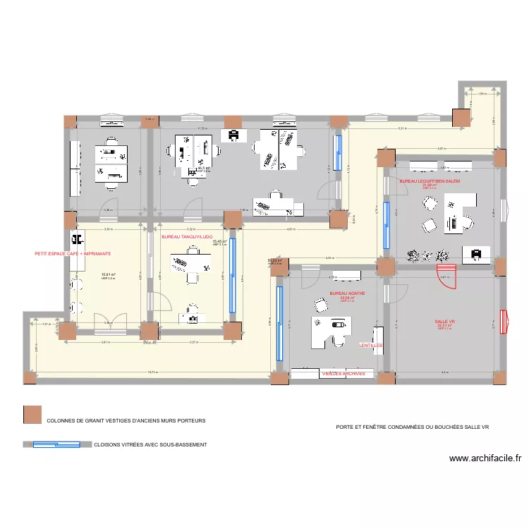 Implantation APJ 1998. Plan de 