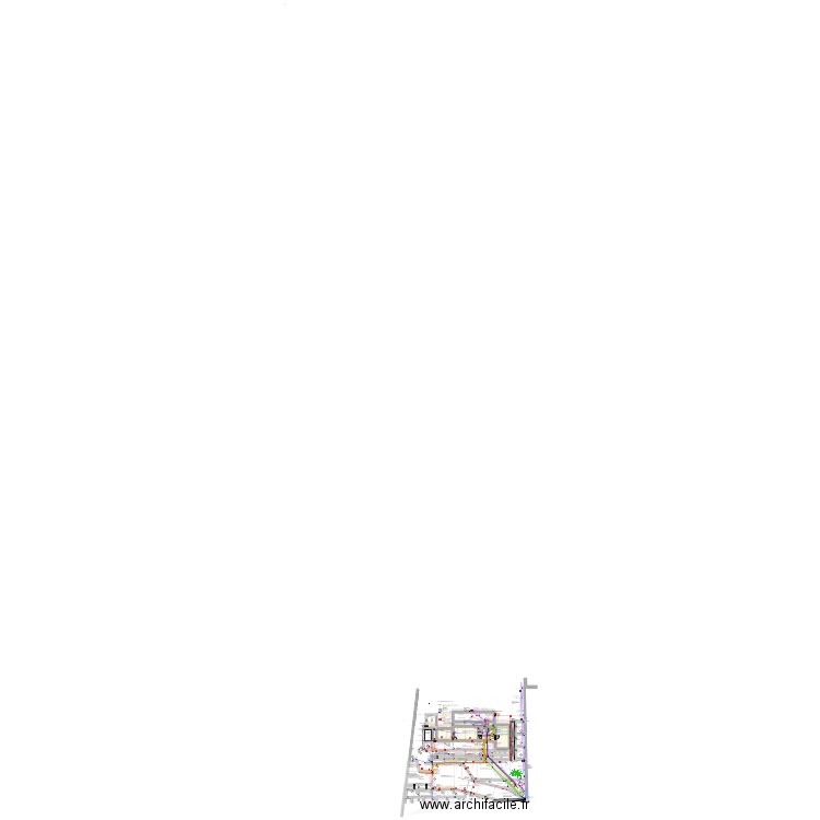 2.04 -SCHEMA RESEAUX SUD 1/100 . Plan de 0 pièce et 0 m2