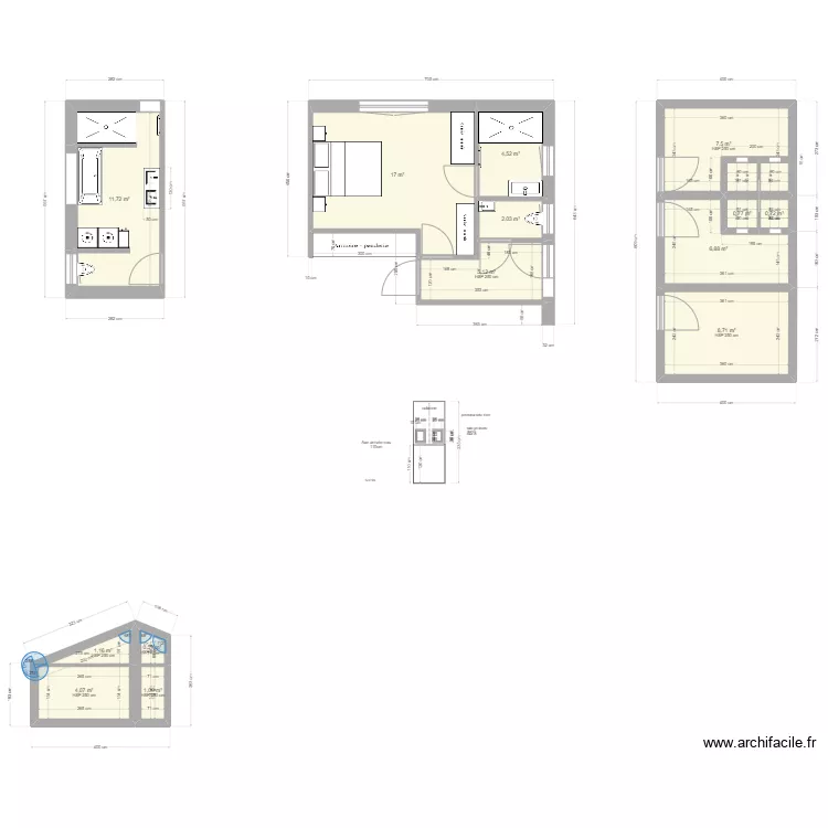 Maison RDC Complet. Plan de 