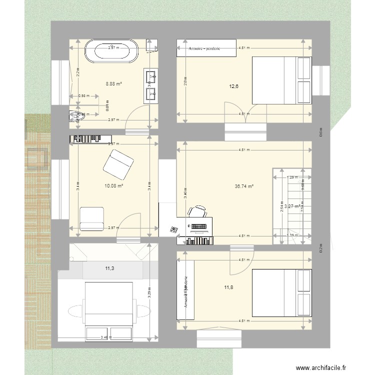 Adret RDC1. Plan de 0 pièce et 0 m2