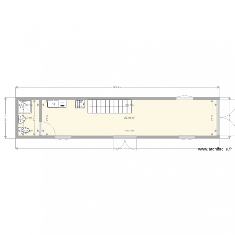 HLM. Plan de 0 pièce et 0 m2