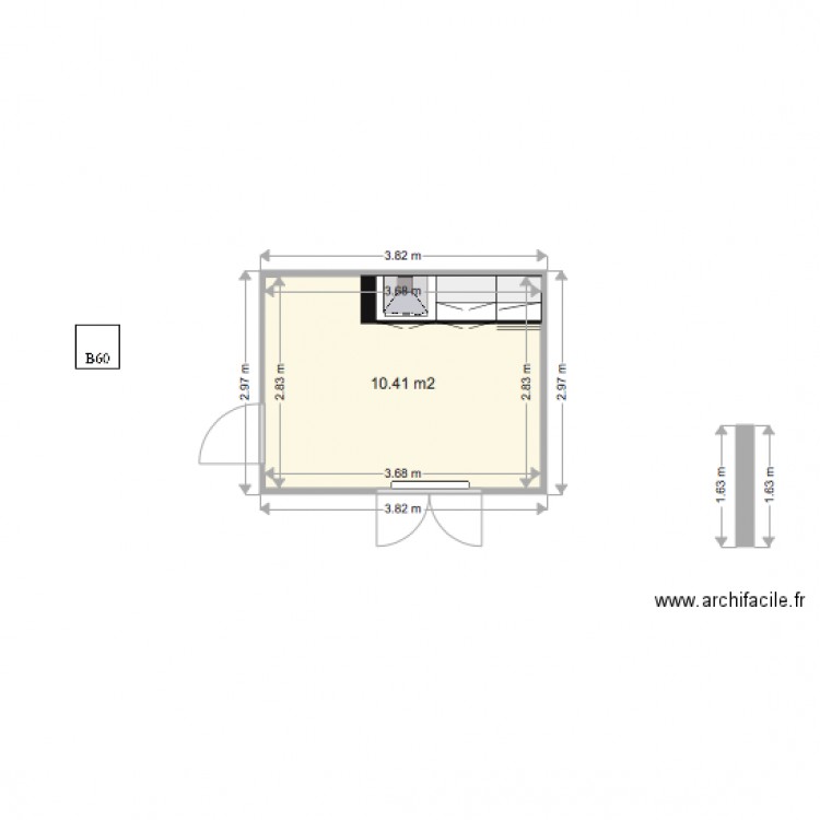 moi. Plan de 0 pièce et 0 m2