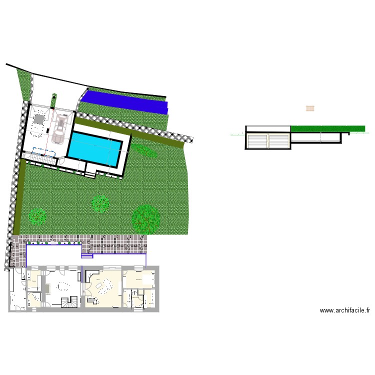 TERRASSE PISCINE 3. Plan de 0 pièce et 0 m2