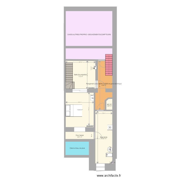 jéflo CAVE bonne mesure OK. Plan de 0 pièce et 0 m2