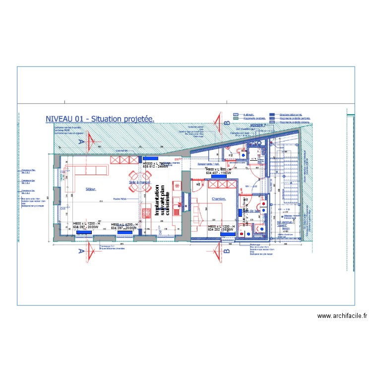 Plan plomberie R1 DUWEZ. Plan de 0 pièce et 0 m2