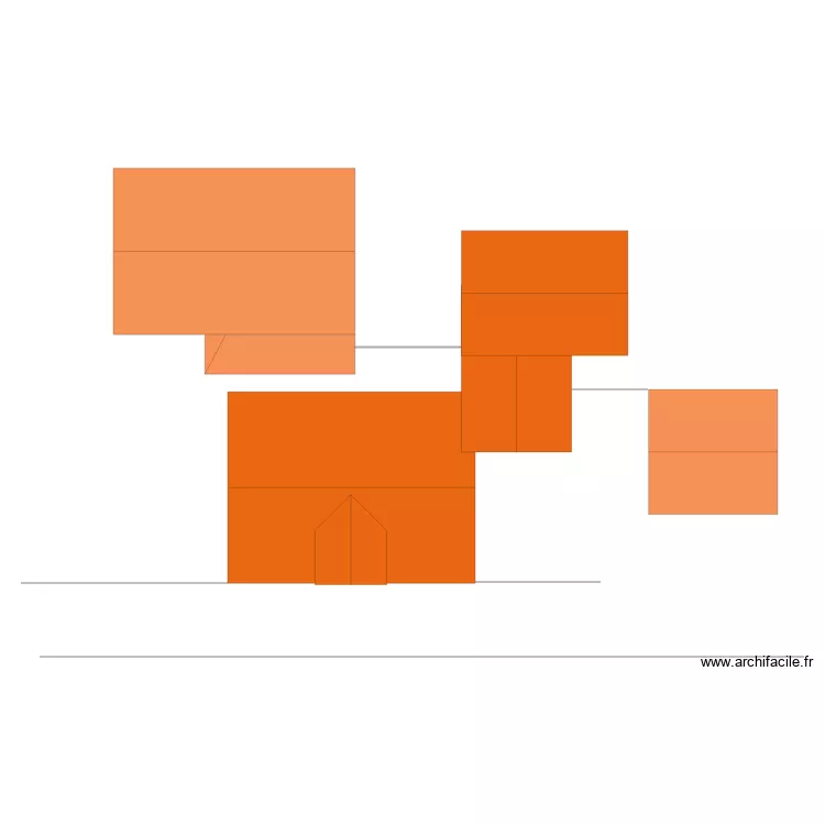 toitures. Plan de toitures. Plan de