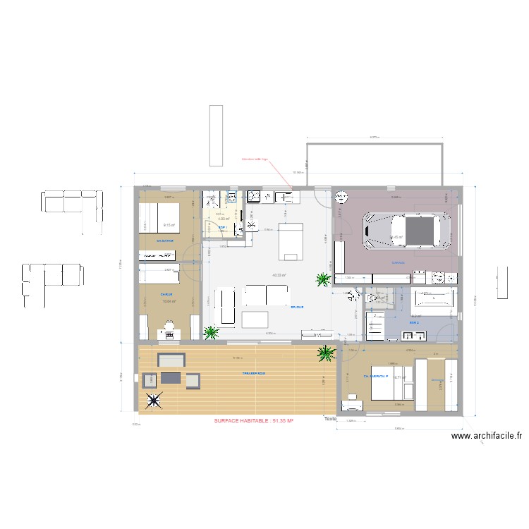 HERAUD 4 CECILE 11 NOV 2021. Plan de 8 pièces et 115 m2