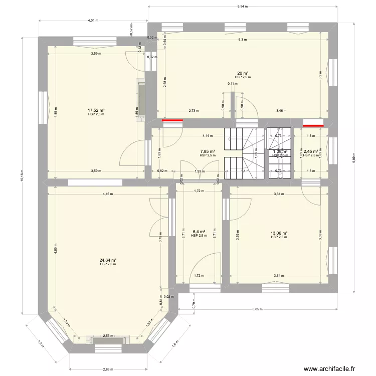 RDC OISEME retour &agrave; verifier. Plan de 