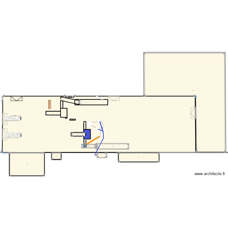 usine. Plan de 0 pièce et 0 m2