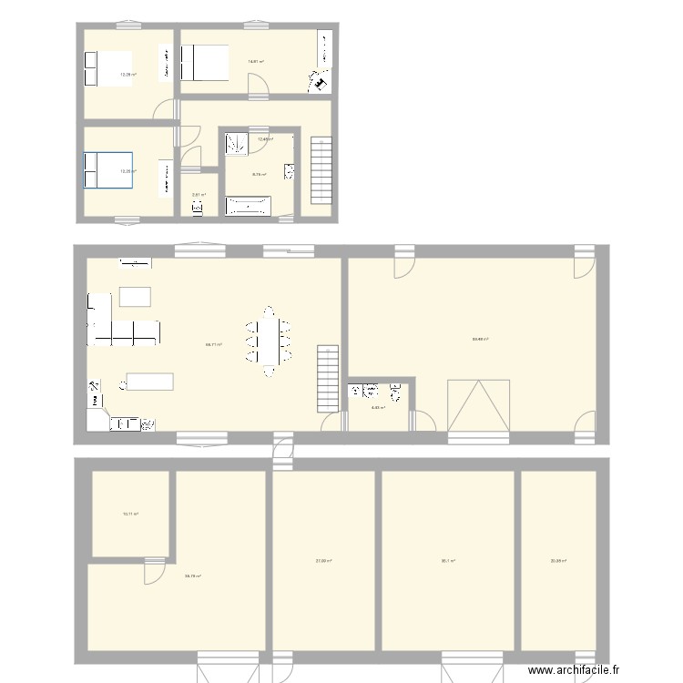 maison 1. Plan de 0 pièce et 0 m2