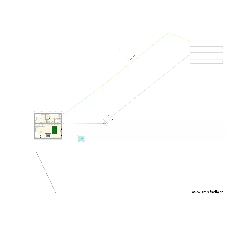 Chalet RDC 28x30. Plan de 