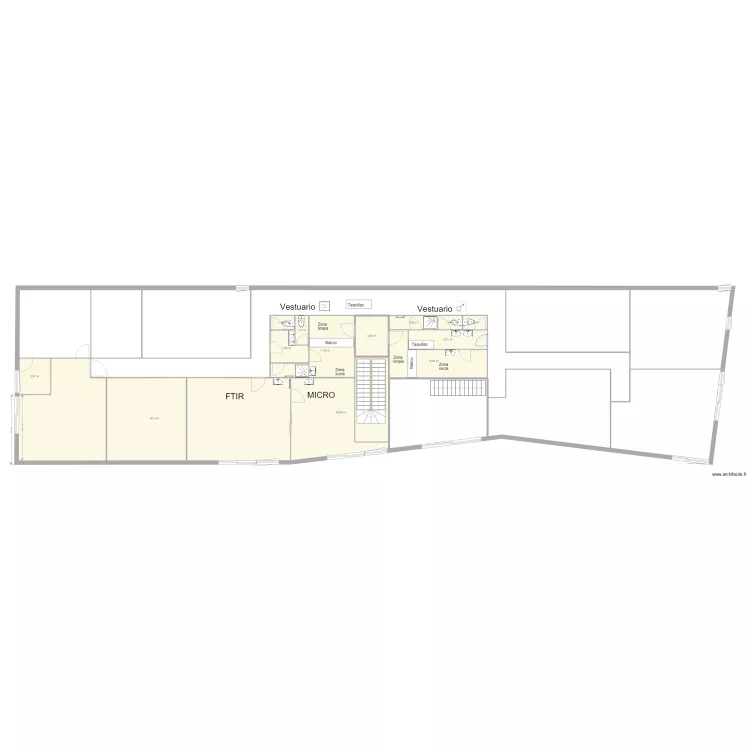 Vestuarios V5 Marina. Plan de 