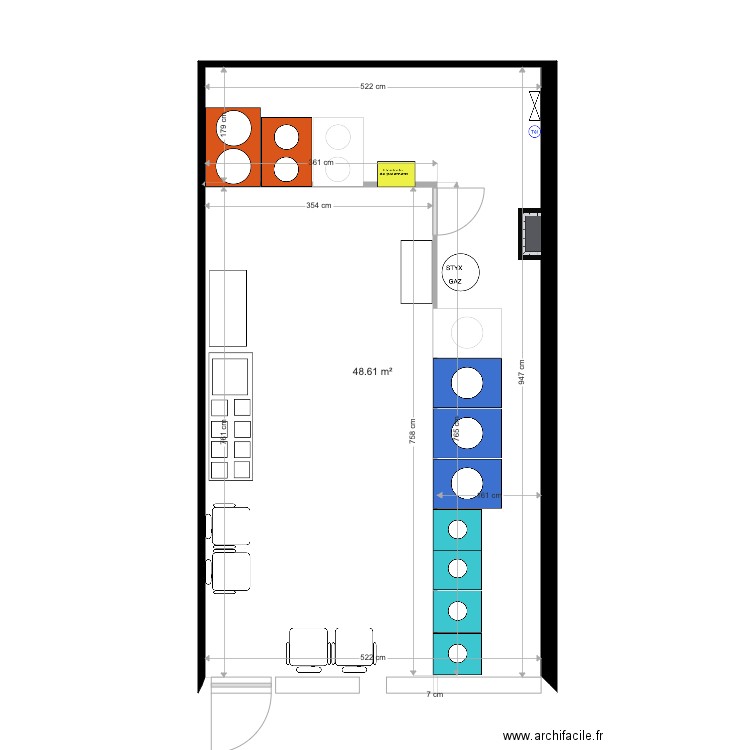 LOCAL BOUSCAT. Plan de 0 pièce et 0 m2