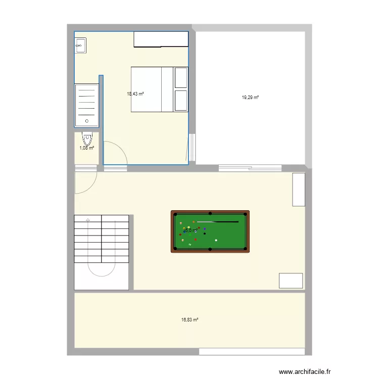 chambre. Plan de chambre. Plan de