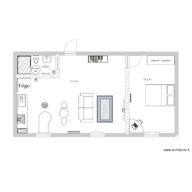 1er gauche Hattingais. Plan de 0 pièce et 0 m2