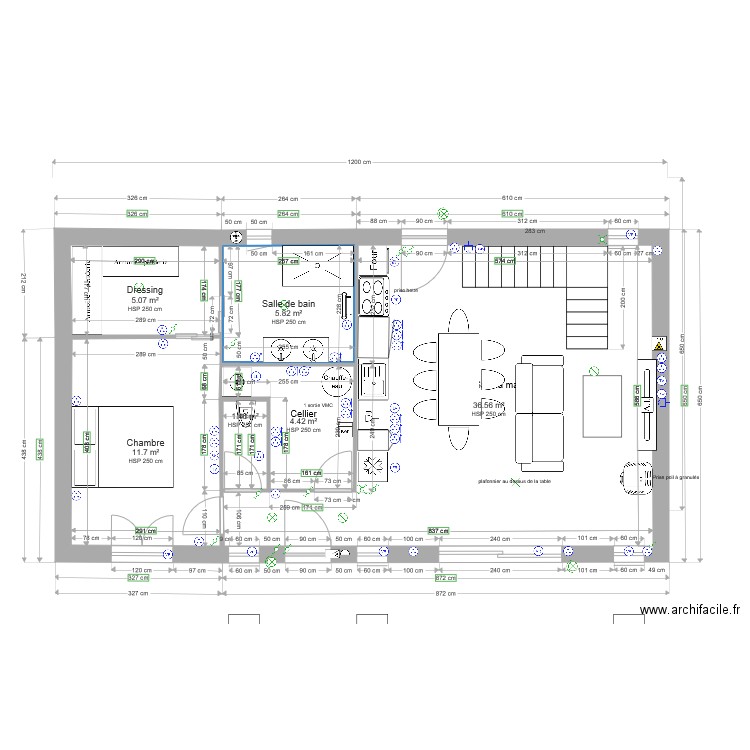 Marcq 78 schéma aménagé avec mes meuble 3. Plan de 0 pièce et 0 m2