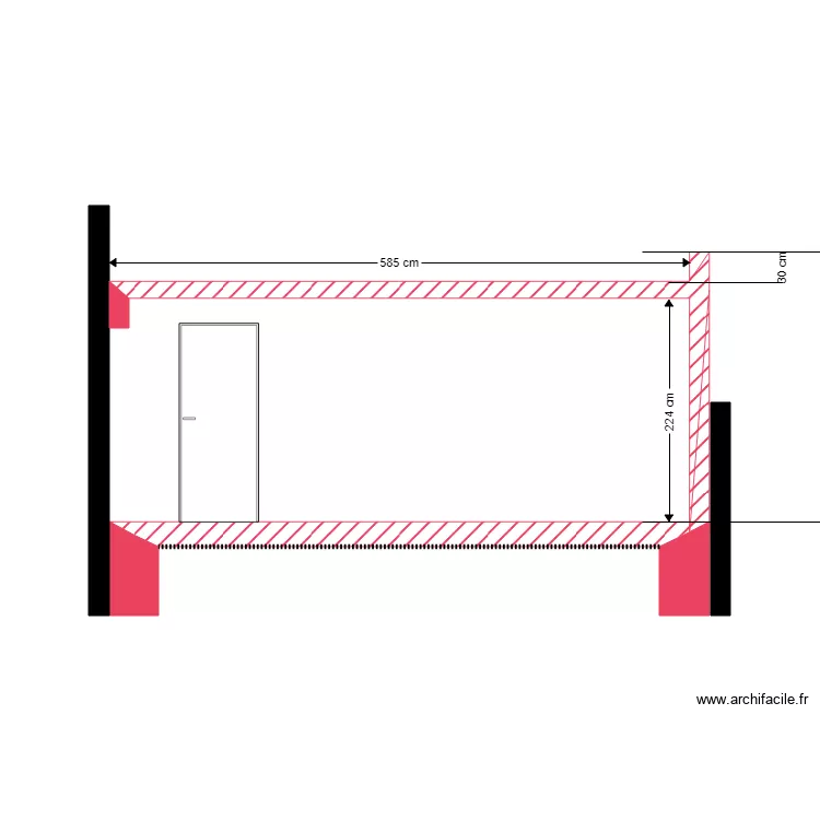 DEYMIER COUPE GARAGE. Plan de 