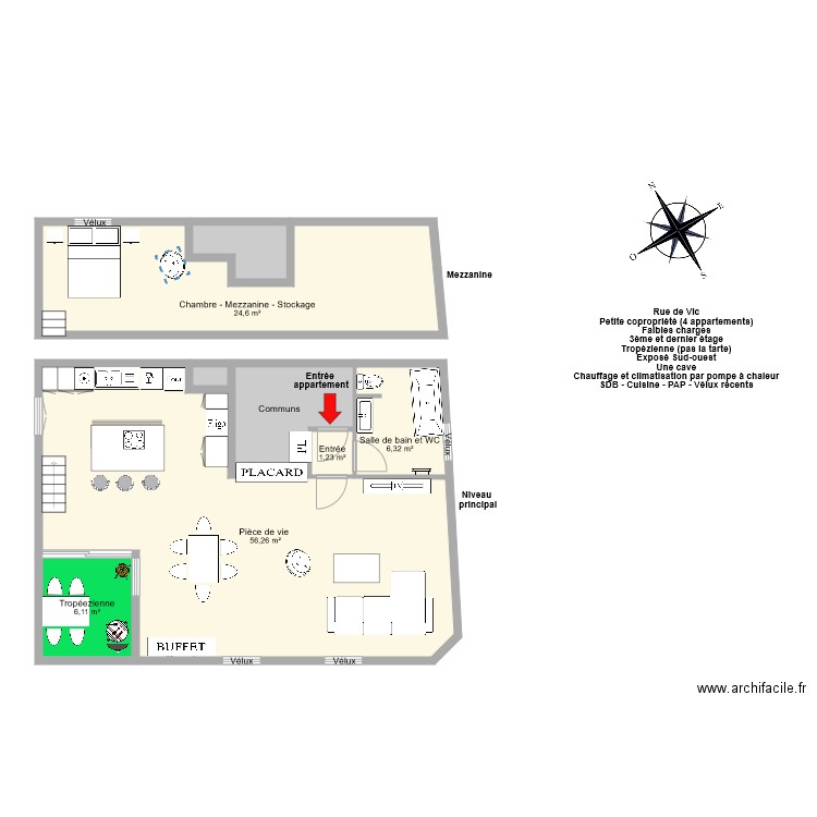 MARCHAL. Plan de 0 pièce et 0 m2
