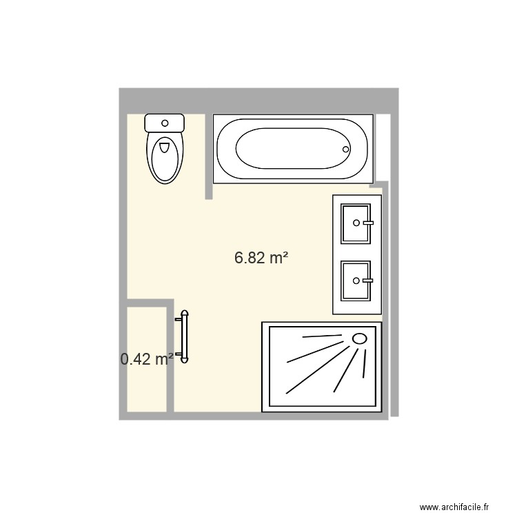 sdb MAISON 22V3. Plan de 0 pièce et 0 m2