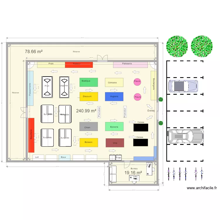 plan MAGASIN. Plan de 