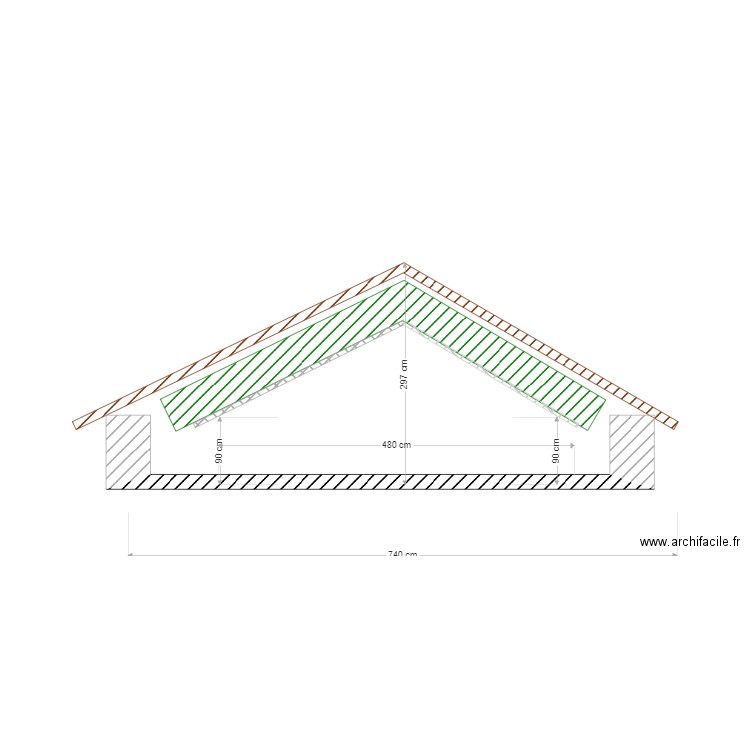 comble. Plan de 0 pièce et 0 m2