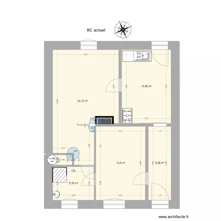 Rez de chaussée 0 actuel. Plan de Rez de chaussée 0 actuel. Plan de