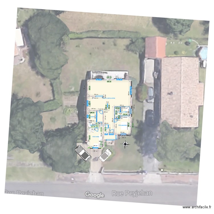 Peyjehan intérieur CIBLE. Plan de 9 pièces et 118 m2